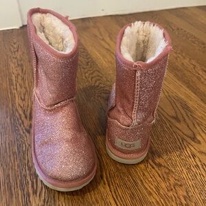 Kids Uggs size 3 PINK Sparkly used